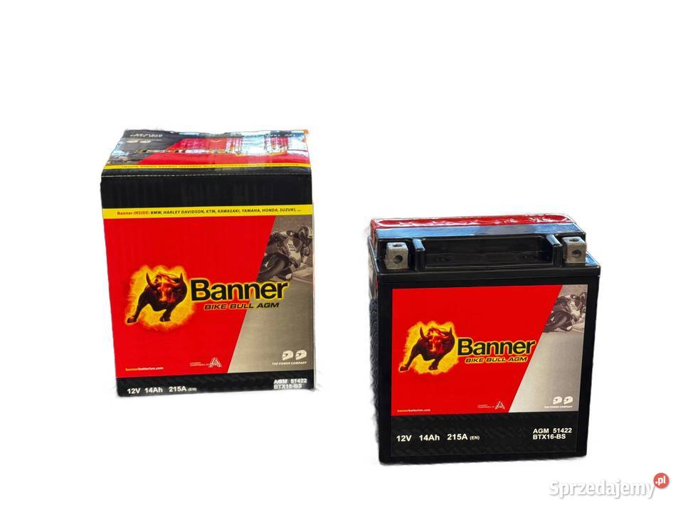 Akumulator BANNER 12V 14Ah 210A L YTX16BS 51422 sprzedam