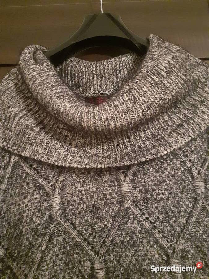 ponczo narzuta z frędzlami Gdańsk