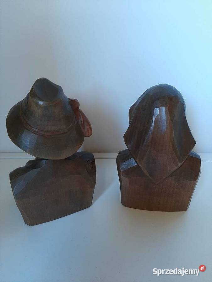 Rzeźba z drewna Baba i Chłop małopolskie Lubień