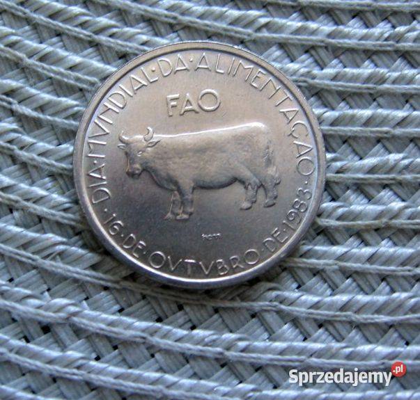 Portugalia 5 Escudo 1983r FAO Światowy program Kalisz