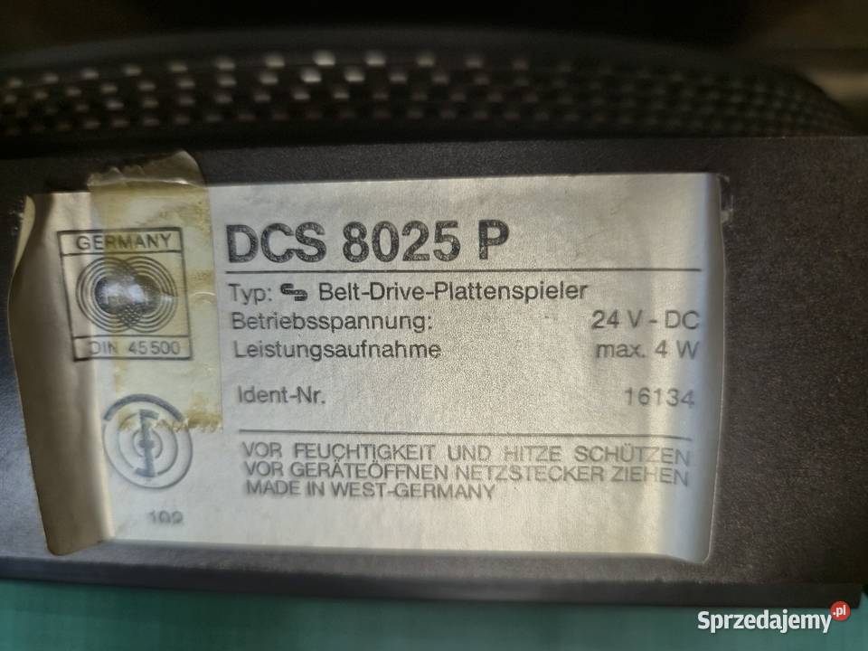 Gramofon Schneider DCS 8025P Audio Dąbrowa Górnicza