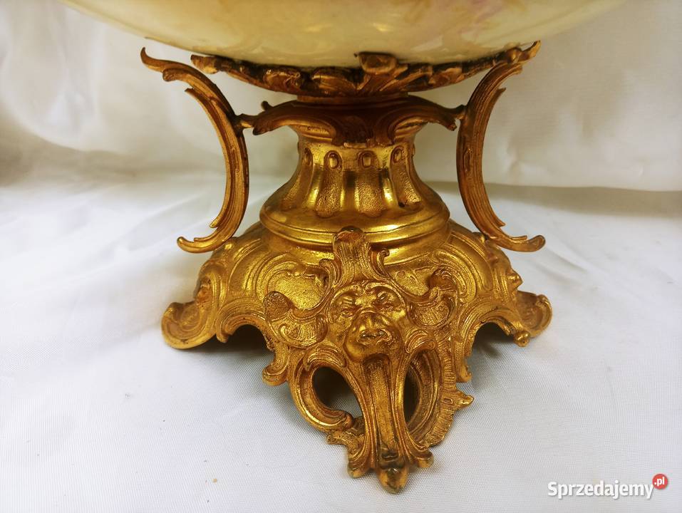 Śliczny wazon Brąz Porcelana Empir 19 w Nowa Sól