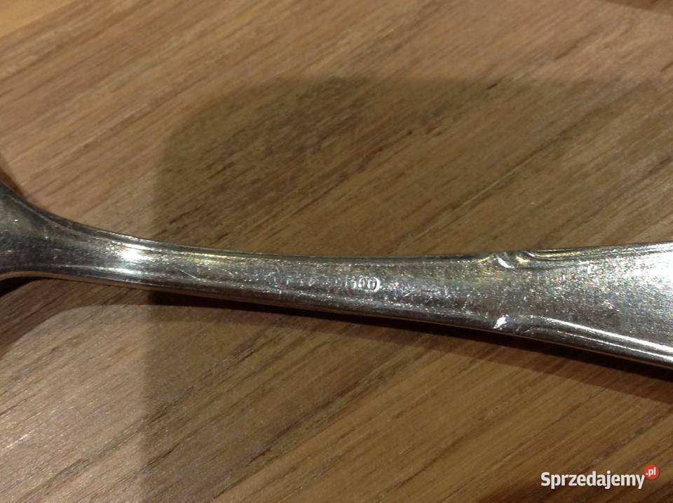 Stara Srebrna Łyżeczka Sygnowana Nowa Sól