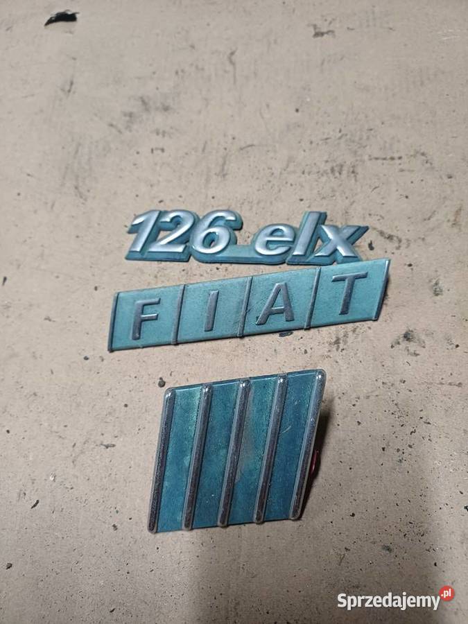 Emblematy Komplet Fiat 126p Wysyłka Łowicz sprzedam