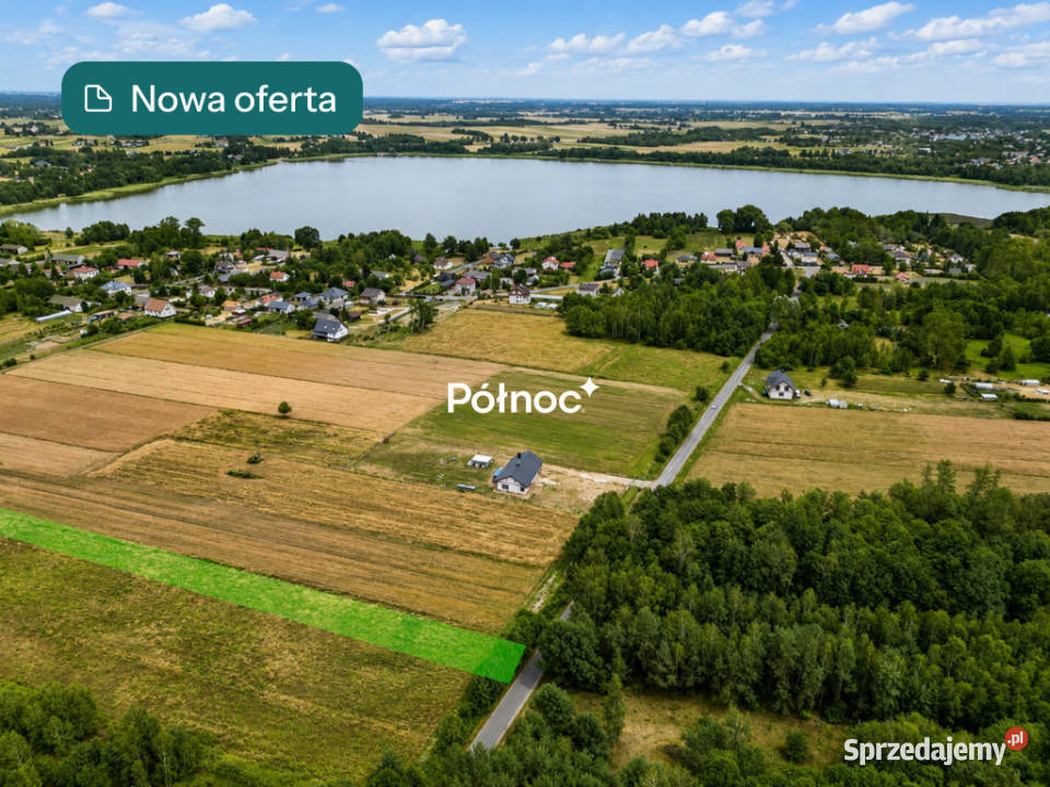 Działka jeziorem Kunów 4350 m