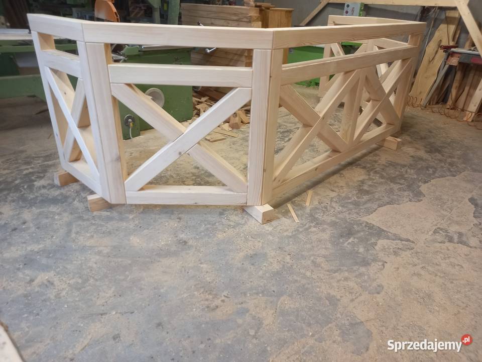 Balustrada drewniana Balustrady i barierki Gniezno