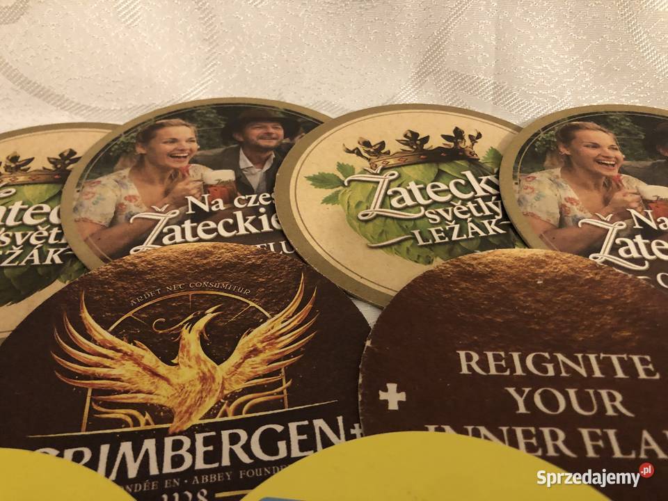 podkładki okrągłe pod szklanki czy kufle do piwa Zegrze
