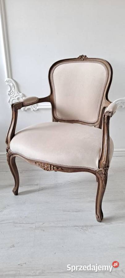 Stylowy fotel krzesło Ludwik Ludwikowski Shabby Szczecin