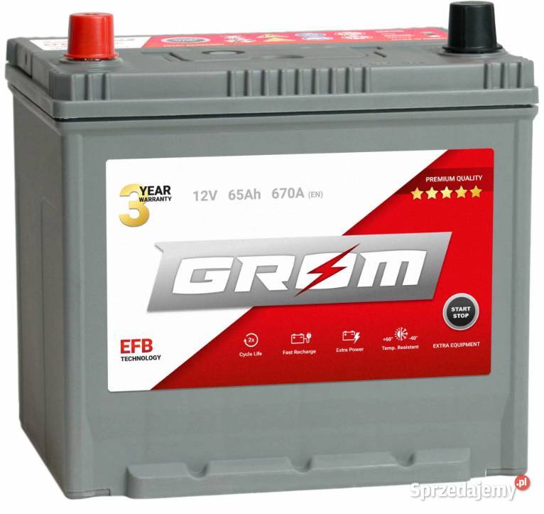 888x666x735 Akumulator GROM EFB STARTSTOP 65Ah opolskie Opole