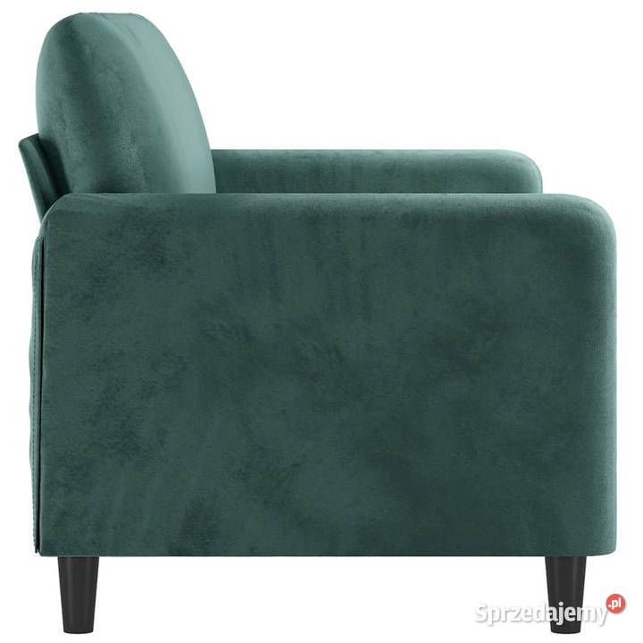 Sofa 2osobowa ciemnozielona 140 tapicerowana Warszawa