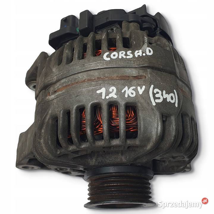 ALTERNATOR Opel Corsa D 12 16V Bosch 0124425057 Części samochodowe Chełm