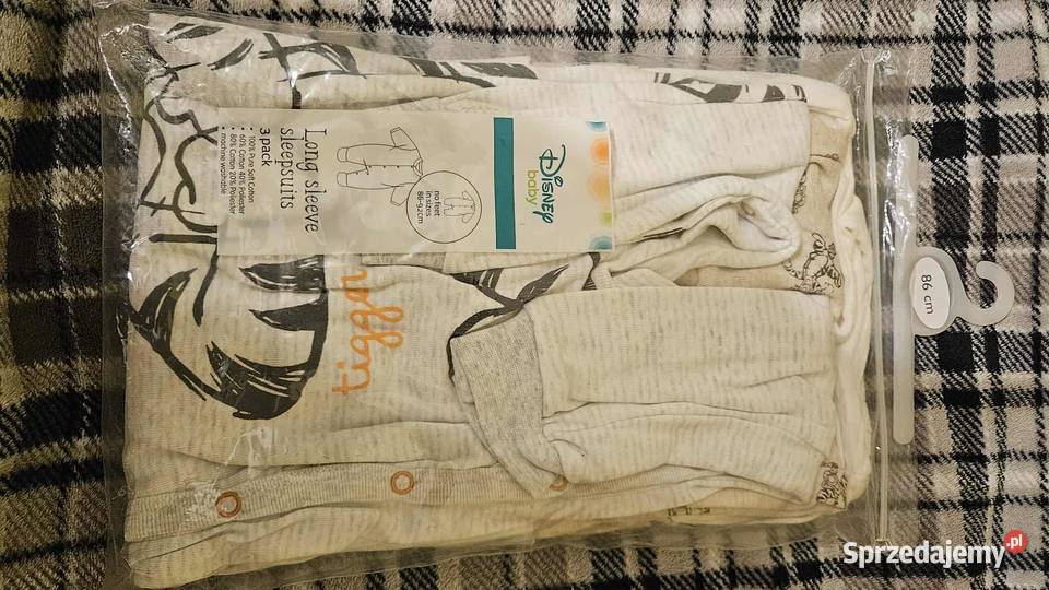 Pajace 3x 86 bez stopek z kolekcji Disney Baby Rozmiar 86 łódzkie Łódź sprzedam