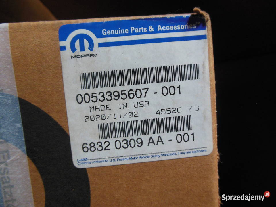 PÓŁOŚ LEWA JEEP CHEROKEE KL 2019 22 68320309AA Kozy