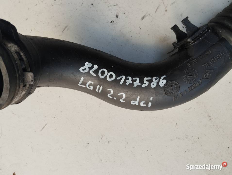 Przewód powietrza turbo Renault Clio 3 15 dci Łask sprzedam