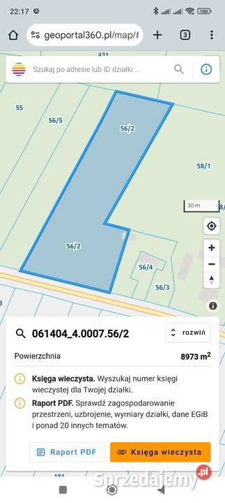 Kazimierz Dolny działka Jeziorszczyzna 78m Sprzedaż