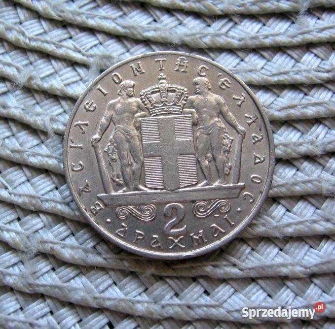 Grecja 2 Deachmy 1967r Konstantyn II