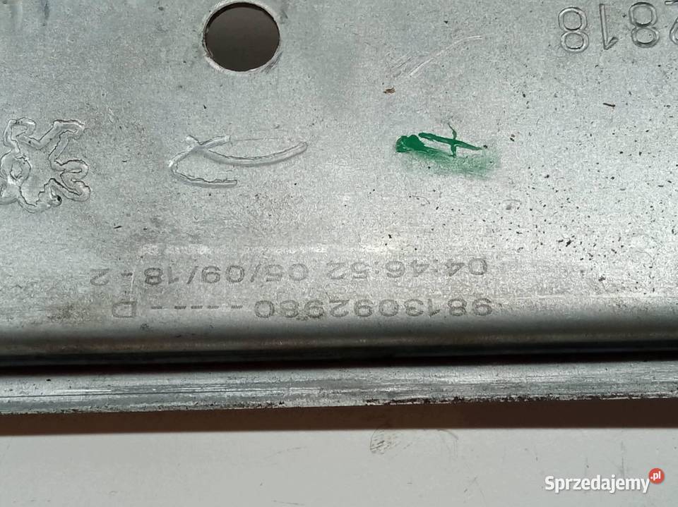 MECHANIZM SZYBY PRAWY TYŁ 9813092980 Citroen C3 Motoryzacja