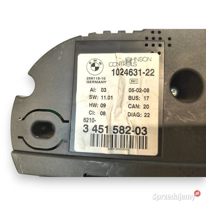 LICZNIK ZEGARY 3451582 BMW X3 E83 FL 20 D Diesel osobowe