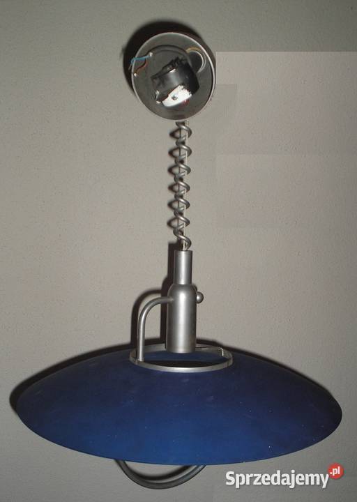 Niebieska lampa sufitowa