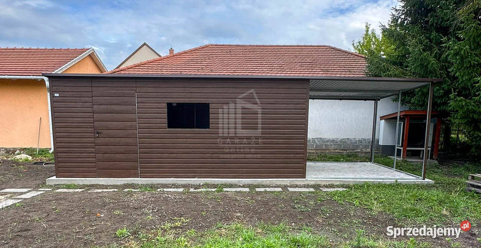 Schowek domek ogrodowy 6x3m wiata 3m drzwi otwór Gorzów Wielkopolski