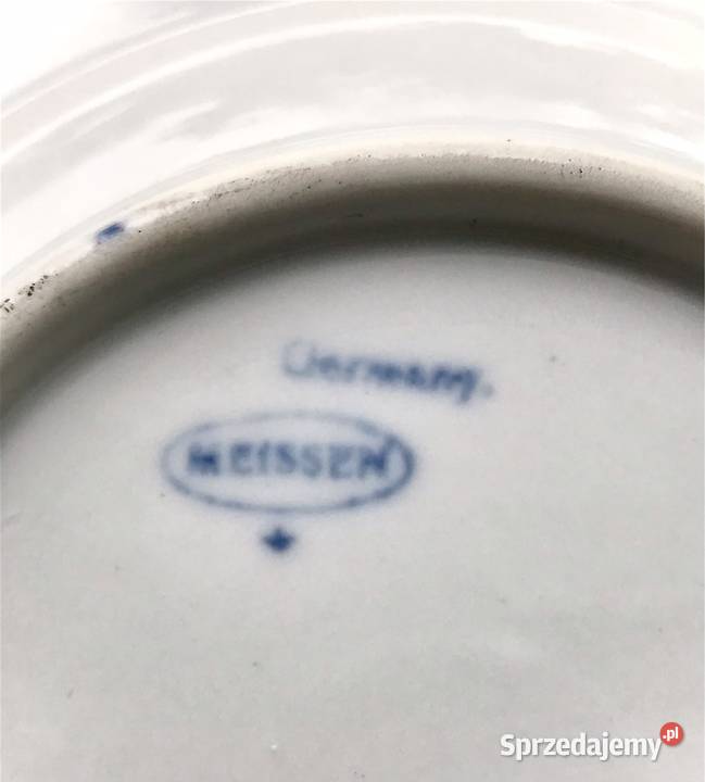 Miśnia Meissen wzór cebulowy talerzyk na śląskie Myszków