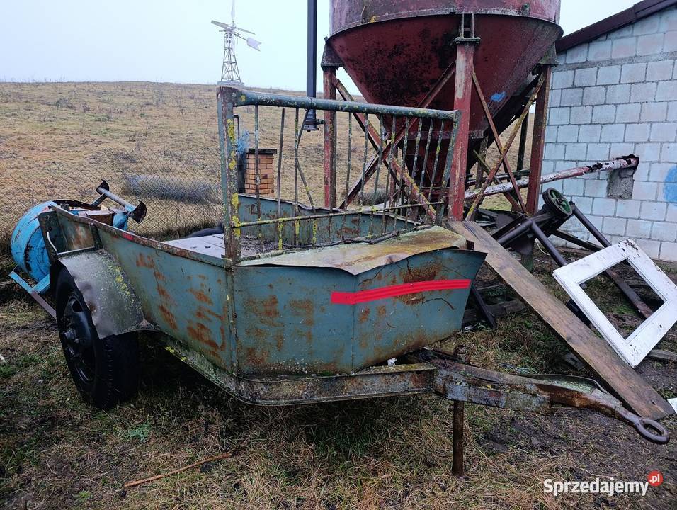 Przyczepka rolnicza jednoosiowa Przyczepy rolnicze Suwałki sprzedam