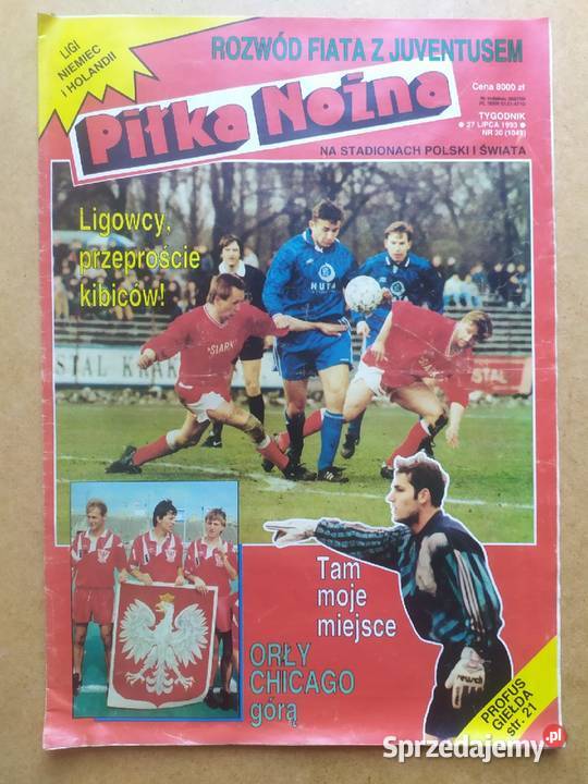 Tygodnik Piłka Nożna rocznik 1993 Czasopisma Łódź