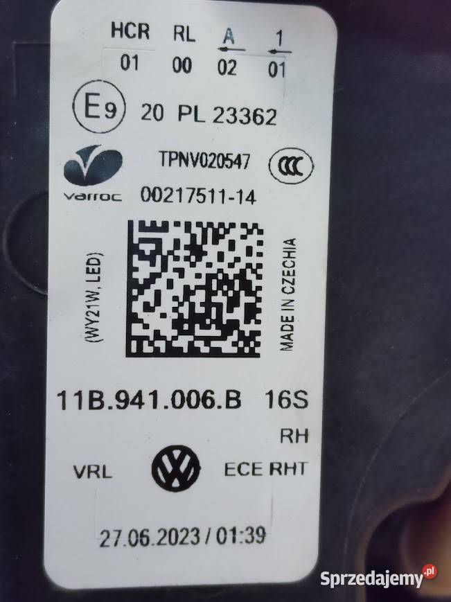 Lampa Prawy Przód Full LED Vw ID4 ID 4 Pleszew