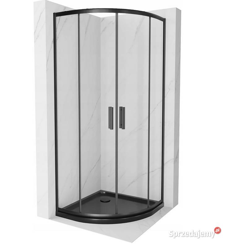 KABINA PRYSZNICOWA CZARNA 80x80 90x90 BRODZIK Choroszcz
