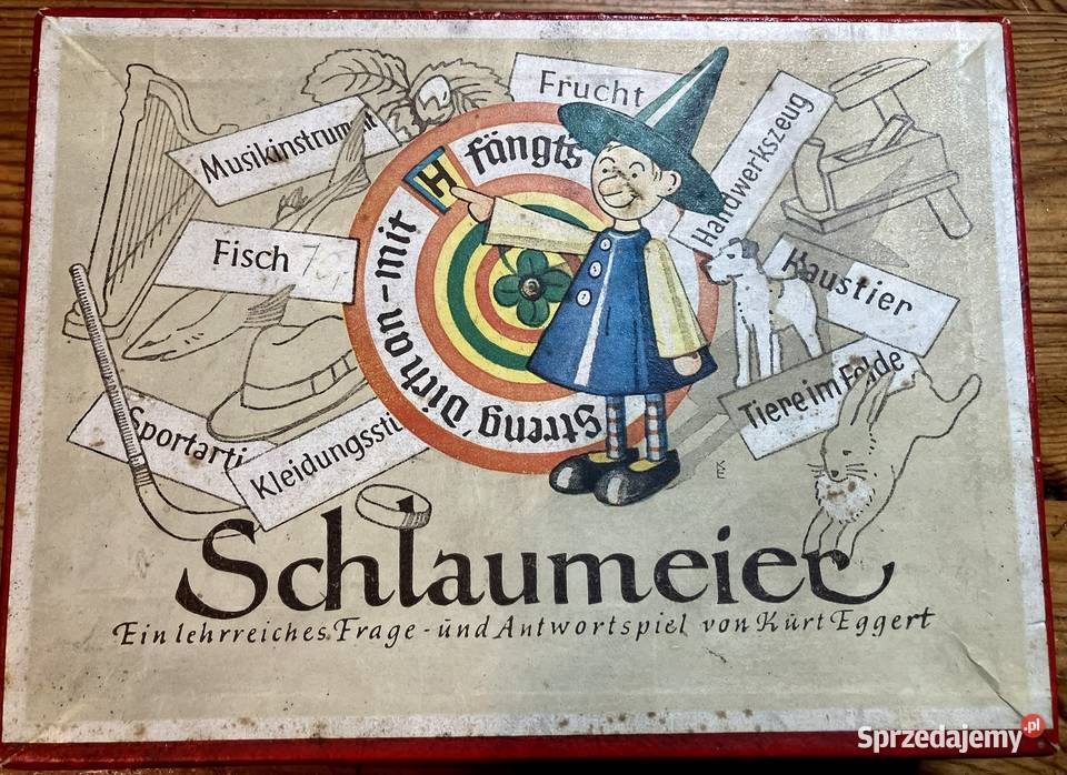 Gra planszowa Niemcy NRD 1955 Schlaumeier Warszawa
