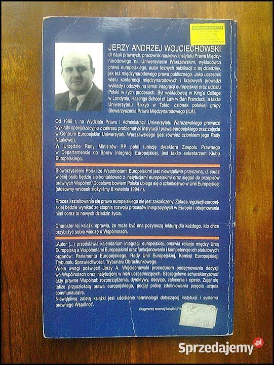 Instytucje i porządek prawny UE Podręcznik prawo i administracja Książki naukowe i popularnonaukowe mazowieckie Warszawa