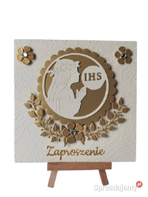 Zaproszenia Komunia Dziewczynka Z Hostią Łuk K4 Poznań