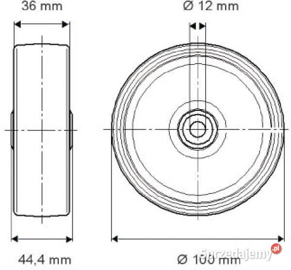 Koło 100 mm UOO100361244 Kamionna