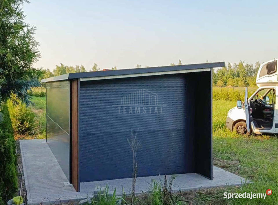 Garaż ocieplany z płyty warstwowej 55x3m wiata 17m2 Jelenia Góra