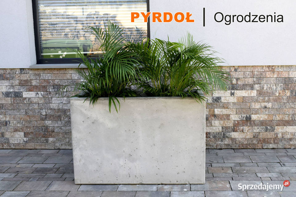 Donica betonowa z betonu architektonicznego 250 Ogród Nowy Sącz