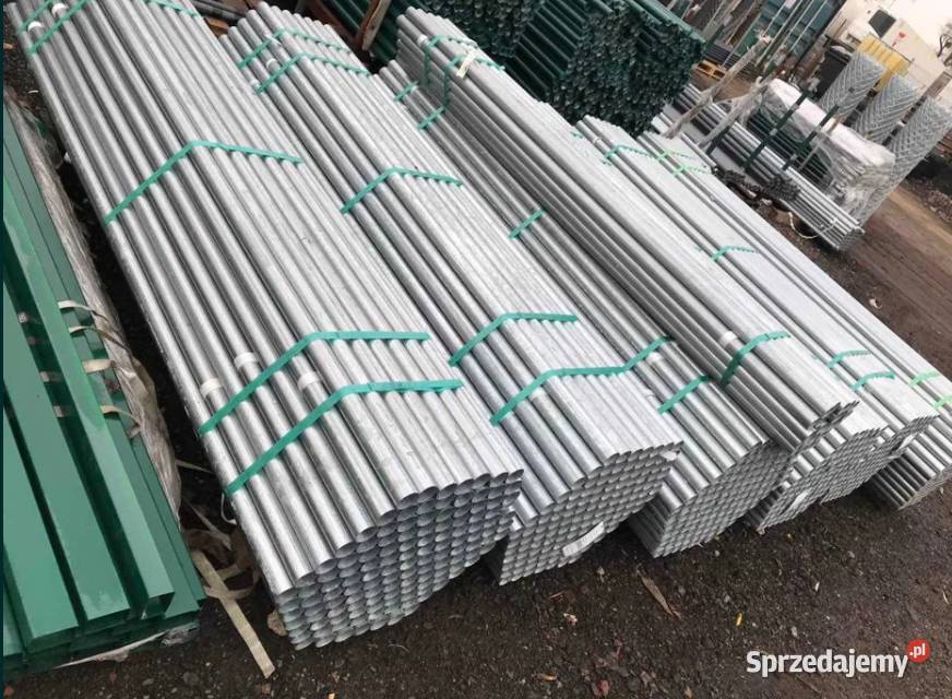 Słupki ogrodzeniowe Fi 42x12 stalowe OCYNK pod