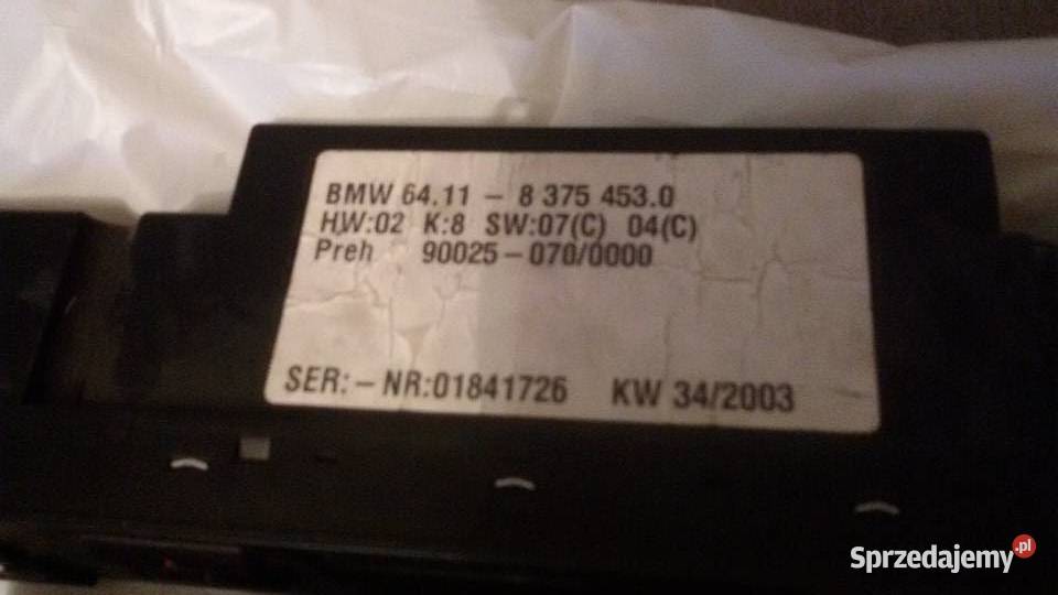 PANEL KLIMATRONIKA BMW E39 warmińsko-mazurskie Elbląg
