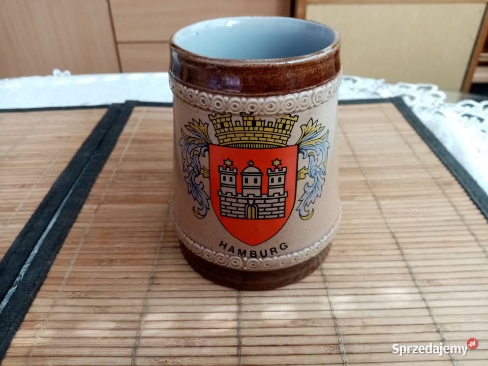 Kufel do piwa herb Hamburg 05L Ceramika i szkło łódzkie Łódź