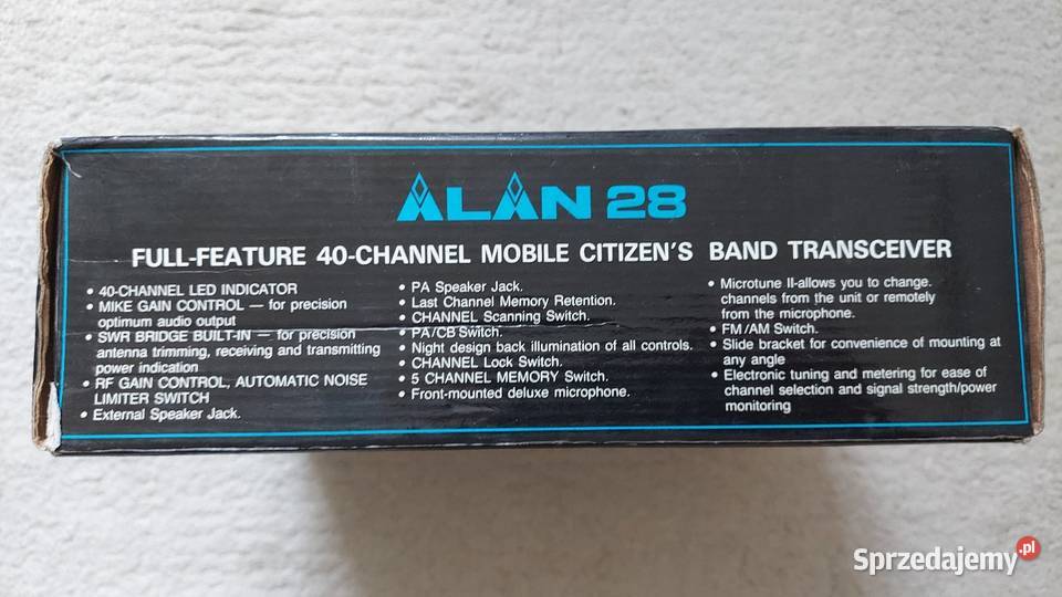 CB Radio Alan 28 domowy zasilacz AM