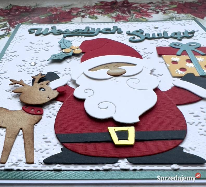 Kartka świąteczna Boże Narodzenie ręcznie Mielec