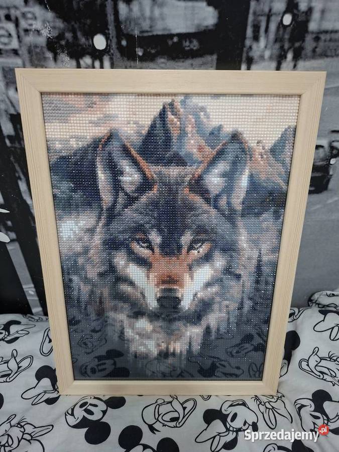 Obraz diamentowy handmade wilk podlaskie Zabłudów