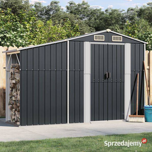 vidaXL Szopa ogrodowa antracytowa 277x93x179 9 Pozostałe mazowieckie Warszawa