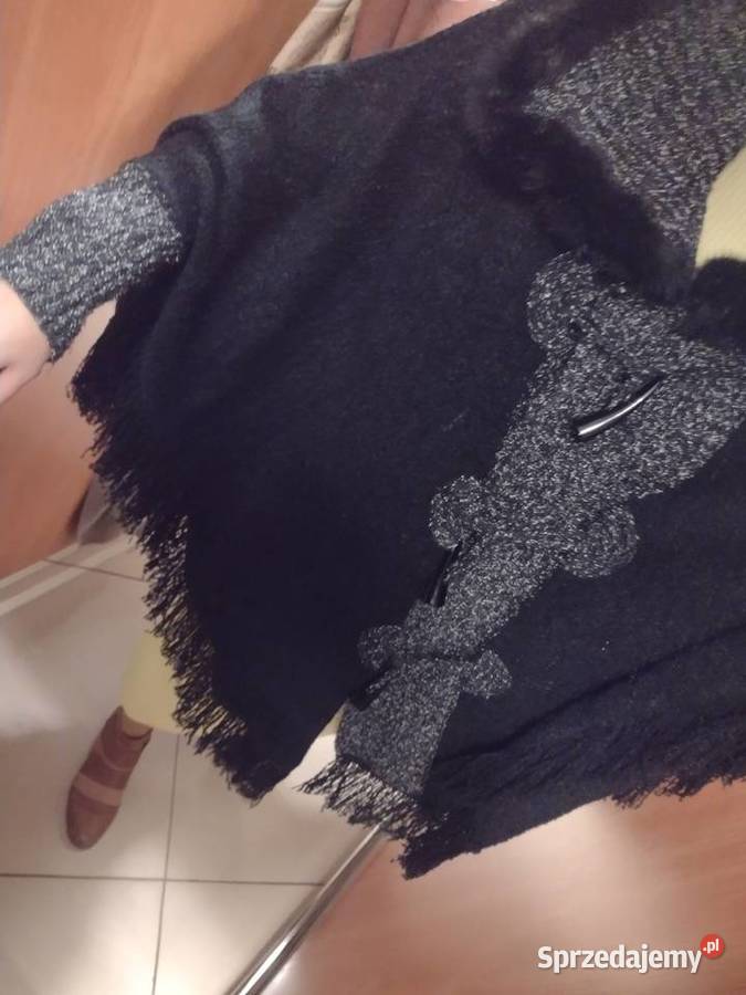 Wytworne futrzane Ponczo z Madrytu peleryna Kraków