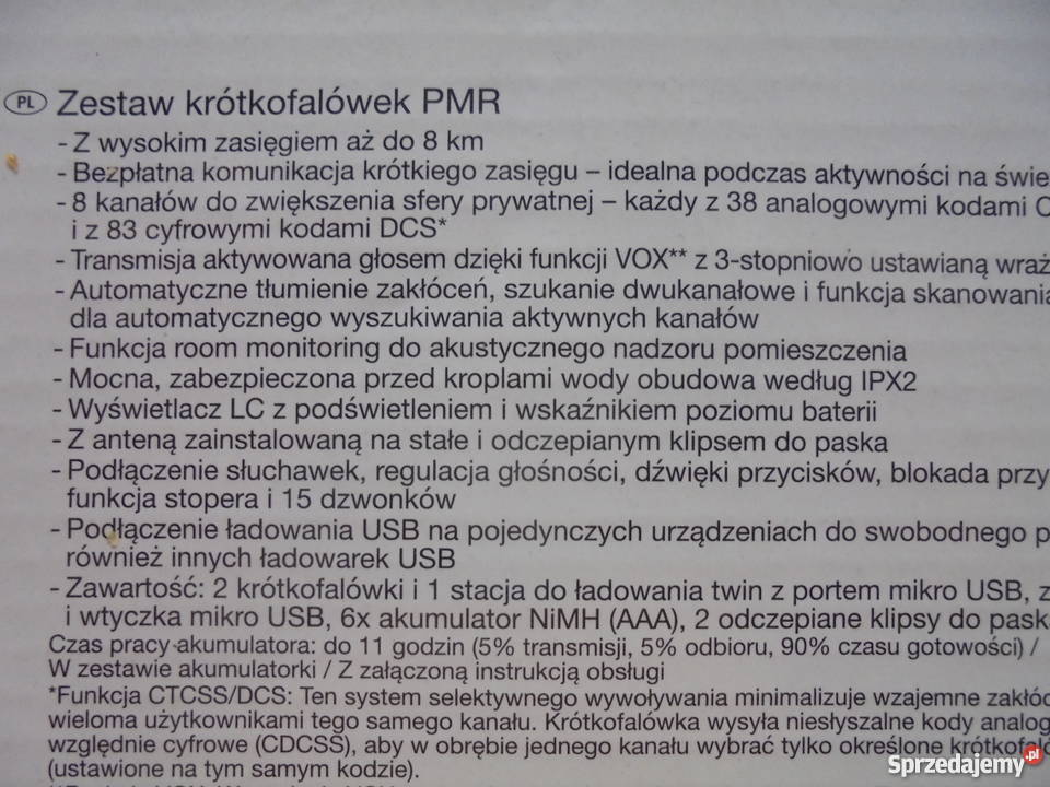 Krótkofalówki SilverCrest Nieużywane Katowice sprzedam