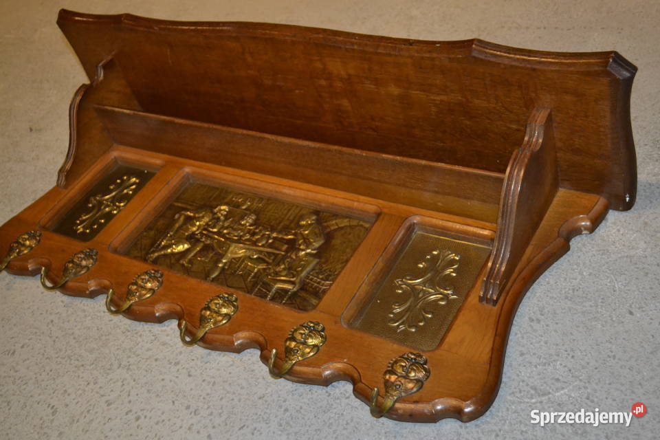 wieszak dębowy z obrazkiem dąb śląskie Będzin