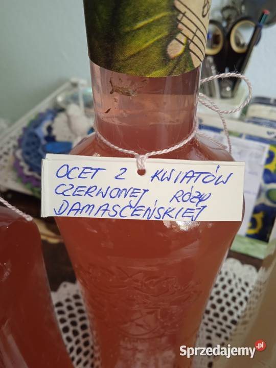 EKOLOGICZNY OCET Z KWIATU BIAŁEJ CZERWONEJ RÓŻY Piła