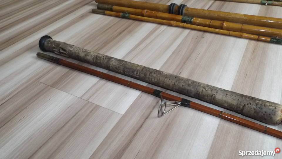 Stare wędki Bambusowe Klejonka ZESTAW Grodziczno