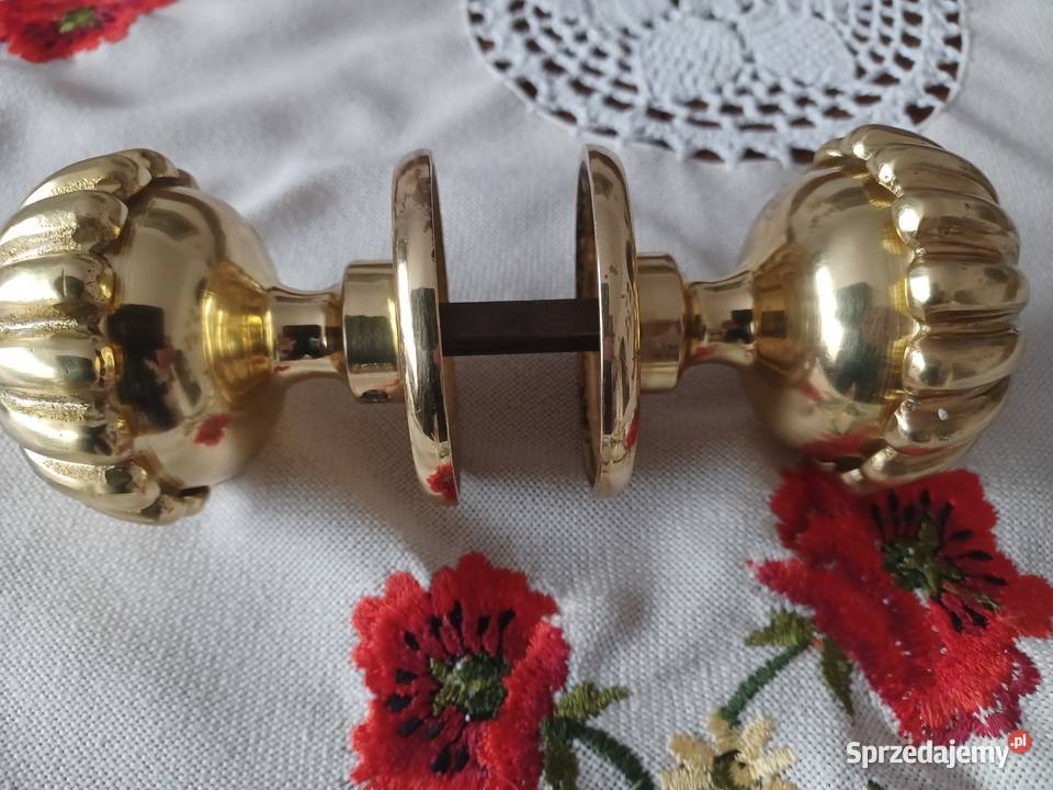 Mosiężny komplet gałek do drzwi Kolekcja