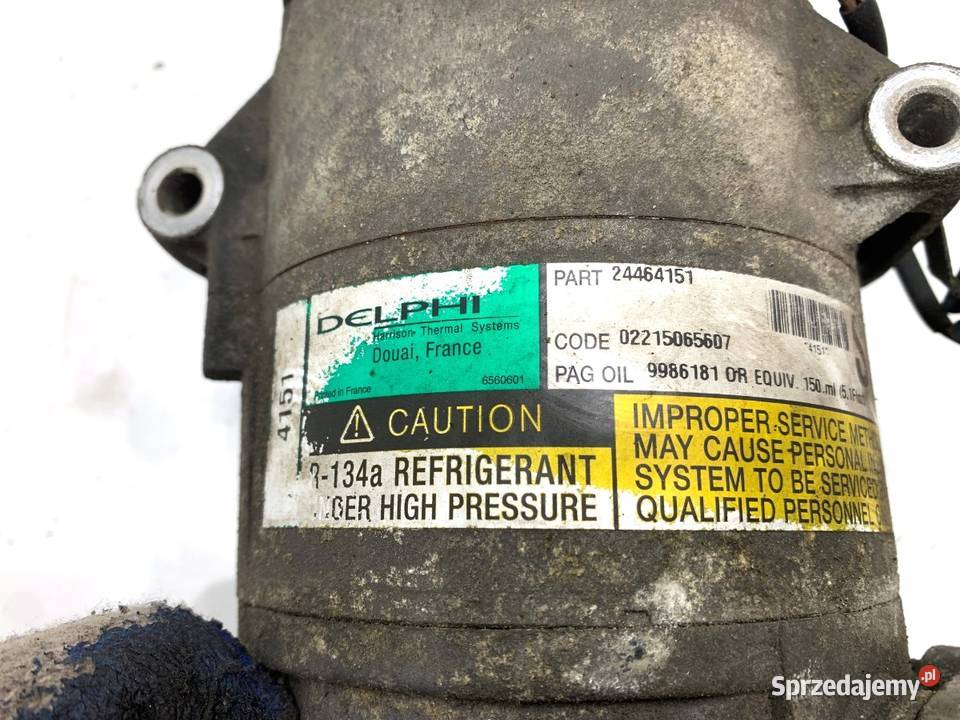 SPRĘŻARKA KLIMATYZACJI OPEL ZAFIRA A 24464151 18 osobowe
