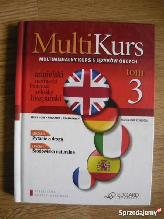 MULTIKURS 5 języków 10 książek z płytami Książki i Podręczniki Warszawa sprzedam
